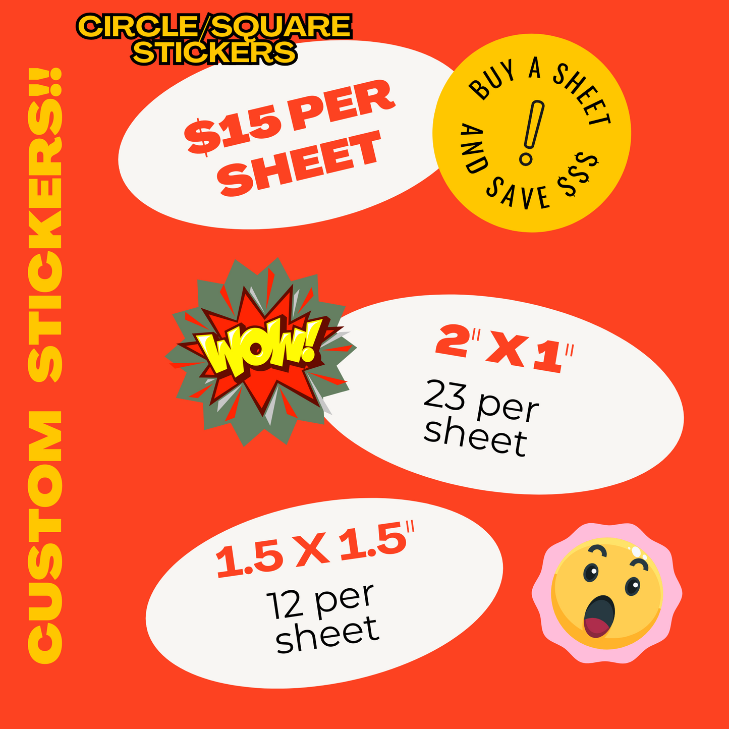 Custom Waterproof Vinyl Stickers